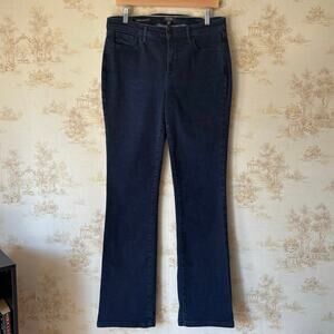 NYDJ Barbara Bootcut Jeans 10T Tall Dark Wash Lift Tuck Denim